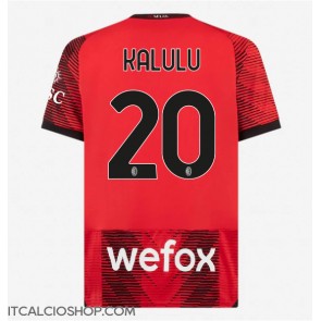 AC Milan Pierre Kalulu #20 Prima Maglia 2023-24 Manica Corta